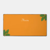 Calligraphie de script et feuilles de laurier sur  (Recto)