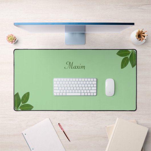 Calligraphie de script et feuilles de laurier sur (Bureau 1)