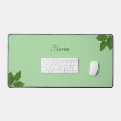Calligraphie de script et feuilles de laurier sur (Clavier et souris)