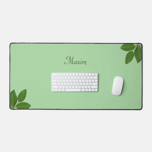 Calligraphie de script et Feuilles Laurel sur Lime (Clavier et souris)