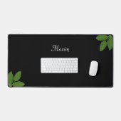 Calligraphie de script et feuilles vert laurier su (Clavier et souris)