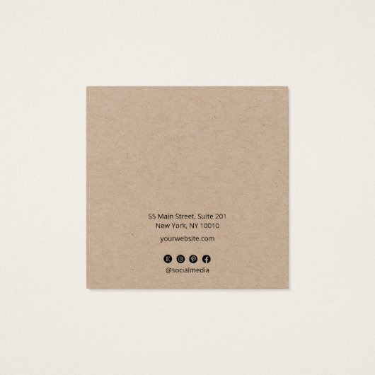 Calligraphie de script Kraft Stud Porte-montre (Dos)