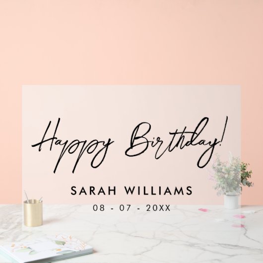 Calligraphie de script moderne Joyeux Anniversaire (Mariage)