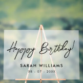 Calligraphie de script moderne Joyeux Anniversaire (Neutre)