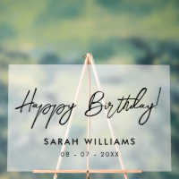 Calligraphie de script moderne Joyeux Anniversaire