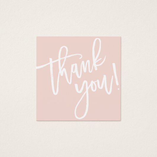 Calligraphie de script moderne merci rose pâle (Devant)