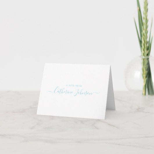 Calligraphie De Script Moderne Une Note De Bébé Bl (Devant)