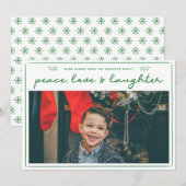 Calligraphie de vacances Photo | Carte minimaliste (Devant / Derrière)