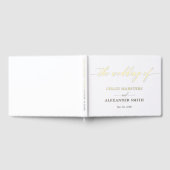 Calligraphie délicate mariage or blanc (Complet)