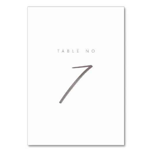 Calligraphie délicate Tableau Sept Numéro de table (Dos)