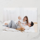 Calligraphie d'or Joyeuses vacances Photo Noël (Verso)