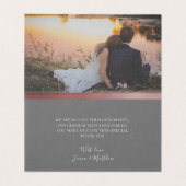 Calligraphie d'or rose | Carte de remerciements pl (Inside Unfolded)