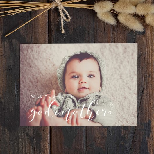 Calligraphie élégante Carte de proposition Godmère