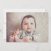 Calligraphie élégante Carte de proposition Godmère (Devant)