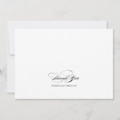 Calligraphie élégante Mariage RSVP carte minimalis (Dos)