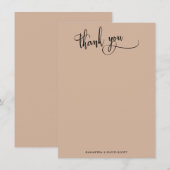 Calligraphie élégante Merci simple amande (Devant / Derrière)