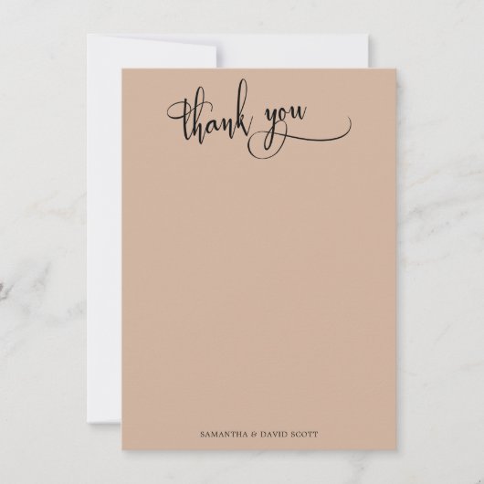 Calligraphie élégante Merci simple amande (Devant)
