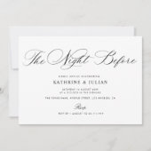 calligraphie élégante Répétition dîner invitation (Devant)