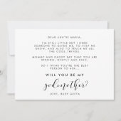 Calligraphie élégante Serez-vous ma carte Godmère (Devant)
