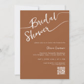 Calligraphie en terre cuite Invitation de douche n (Devant)
