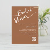 Calligraphie en terre cuite Invitation de douche n (Debout devant)