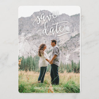 Calligraphie Enregistrer la date Carte postale