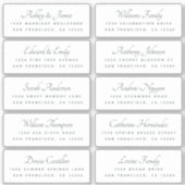 Calligraphie Étiquettes de adresse invités COMMAND (Devant)