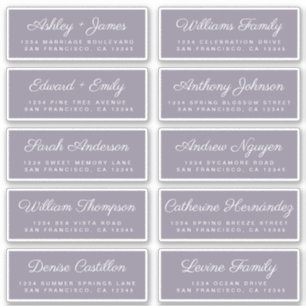 Calligraphie Étiquettes de adresse invités ORDER 6