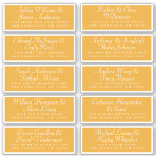 Calligraphie Étiquettes de adresse invités ORDER 6