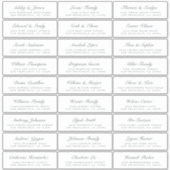 Calligraphie Étiquettes de adresse invités ORDER 8 (Devant)