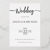 Calligraphie faire-part de mariage (Recto)