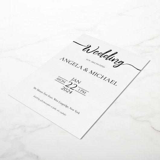 Calligraphie faire-part de mariage (Rotation)