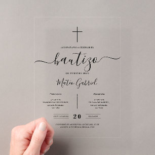 Calligraphie Fantaisiste Invitation De Baptême Noi
