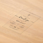 Calligraphie Fantaisiste Invitation De Baptême Noi (Poser)