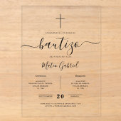 Calligraphie Fantaisiste Invitation De Baptême Noi (Recto)