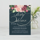 calligraphie florale baby shower par invitation po (Debout devant)