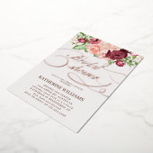 calligraphie florale invitation à la feuille de do (Rotation)