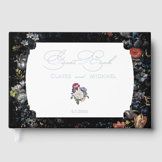 Calligraphie florale noire (Recto)