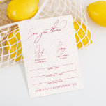 Calligraphie Funny moderne Carte RSVP blanche & Ma<br><div class="desc">Conçu pour coordonner avec pour la collection de Faire-part de mariage "brillantes". Pour modifier les détails, cliquez sur "Détails". Pour déplacer le texte ou modifier la taille, la police ou la couleur, cliquez sur "Modifier à l'aide de l'outil de conception". Voir le lien de collection sur cette page pour voir...</div>
