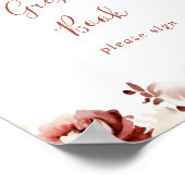 Calligraphie Graceful Floral Livre d'or (Coin)