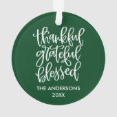 Calligraphie Grâces Grâces Vert Heureux (dos)