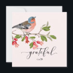 Calligraphie Grateful Carte de remerciements<br><div class="desc">Message-moi si vous avez besoin d'aide ou avez des demandes spéciales.</div>