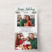 Calligraphie Green All In One Carte de vacances (À l'intérieur)