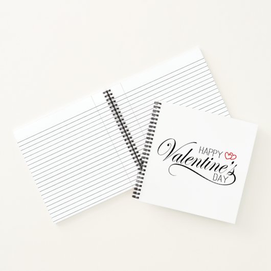 Calligraphie Heureuse Sainte-Valentin | CARNET (Intérieur)