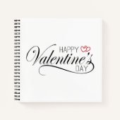 Calligraphie Heureuse Sainte-Valentin | CARNET (Devant)