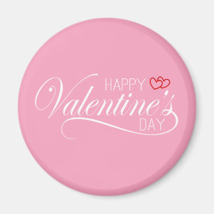 Calligraphie Heureuse Sainte-Valentin Magnet