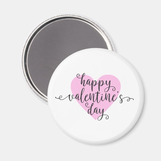 Calligraphie Heureuse Sainte-Valentin | Magnet (Recto/Verso)