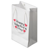 Calligraphie Heureuse Sainte-Valentin| Sac cadeau (Devant Angle)