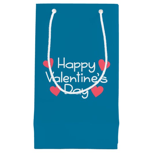 Calligraphie Heureuse Sainte-Valentin | Sac cadeau (Devant)