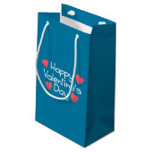 Calligraphie Heureuse Sainte-Valentin | Sac cadeau (Dos Angle)